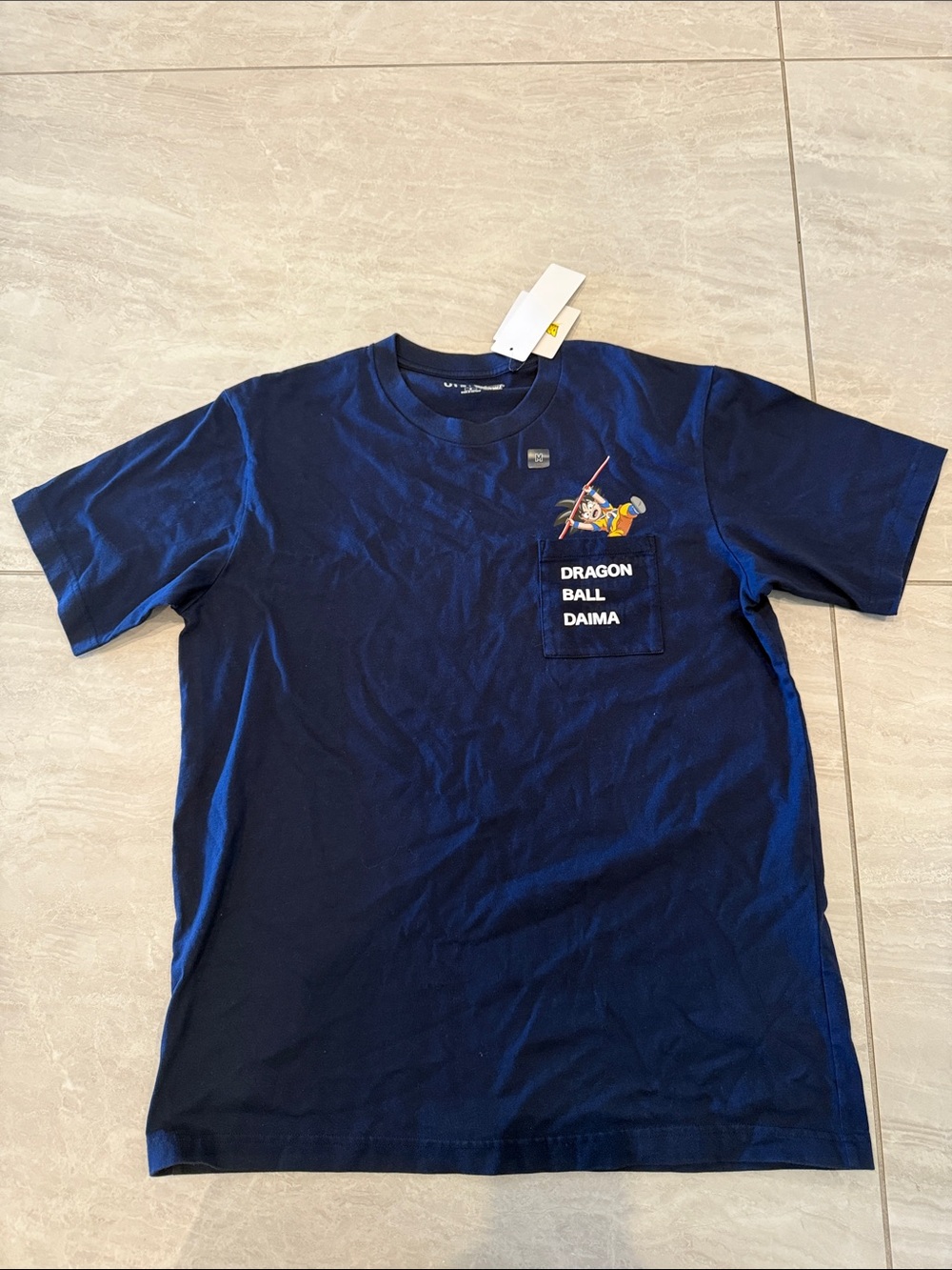 Dragon Ball Navy Graphic Pocket Tee